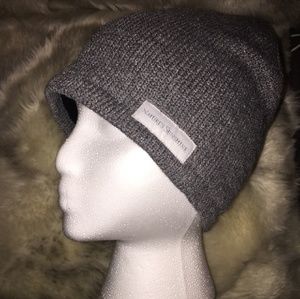 Gray Fleece lined knit Beanie brand new